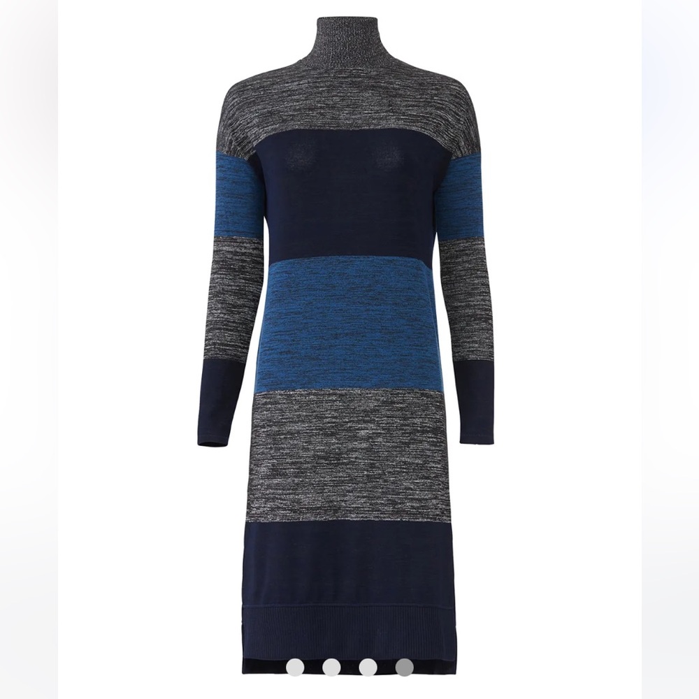 NWT rag & bone Color Block
STRIPED BOWERY T-NECK Maxi Turtleneck Sweater DRESS